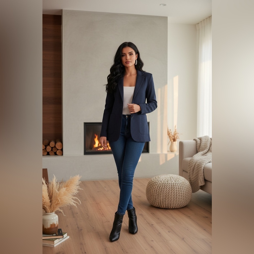 JCPenney Dark Blue Suit Jacket
